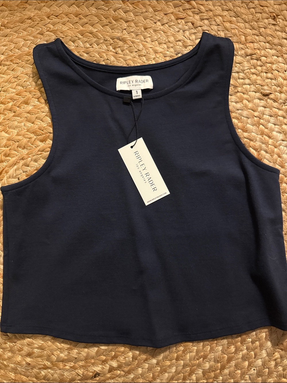 NWT Ripley Rader Navy Ponte Tank Top - Picture 4 of 5